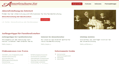 Desktop Screenshot of ahnenforschung.net