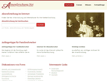 Tablet Screenshot of ahnenforschung.net